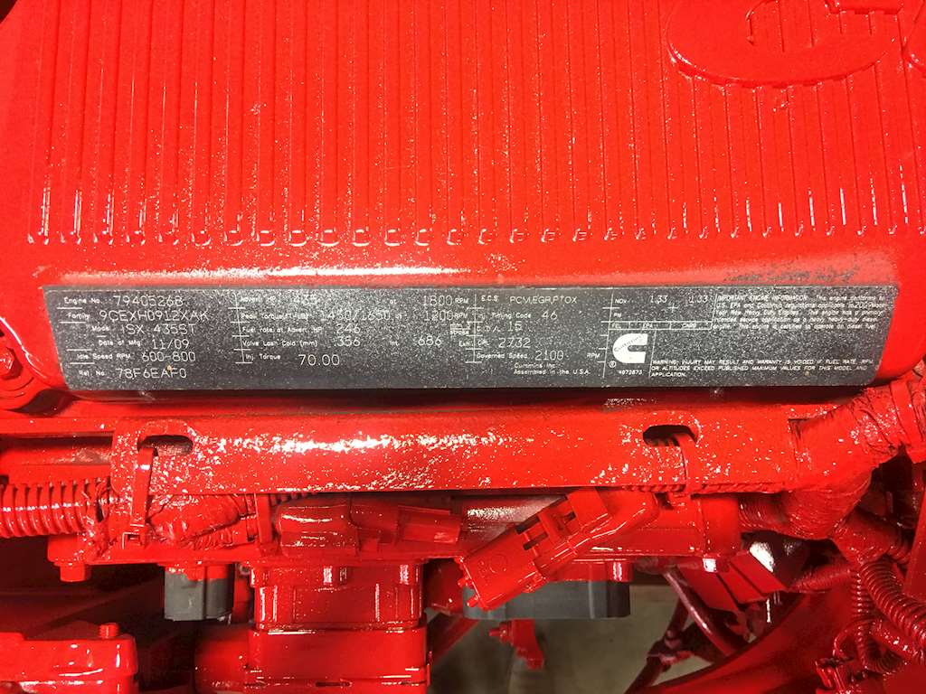 isx cummins engine serial number